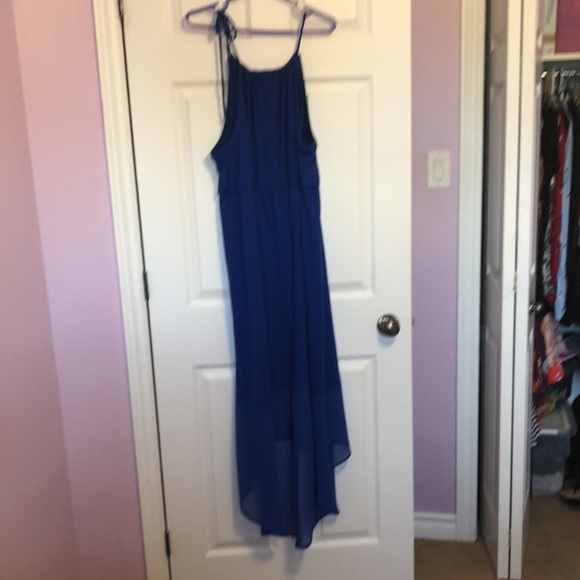 Lane Bryant royal blue sundress with chiffon detailing - Picture 5 of 9